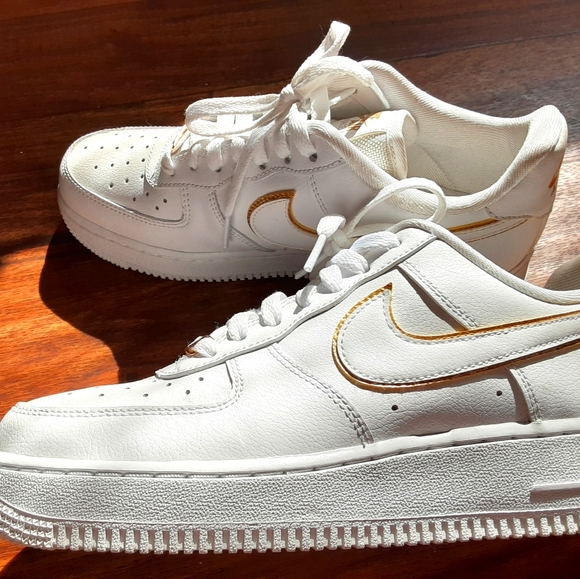 gold air force 1s